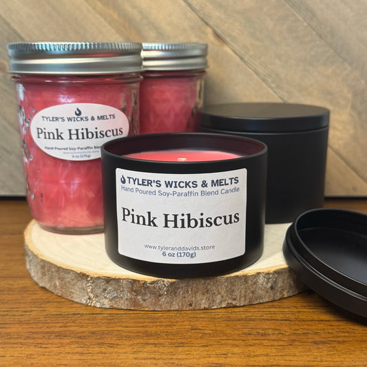 Pink Hibiscus - Candle